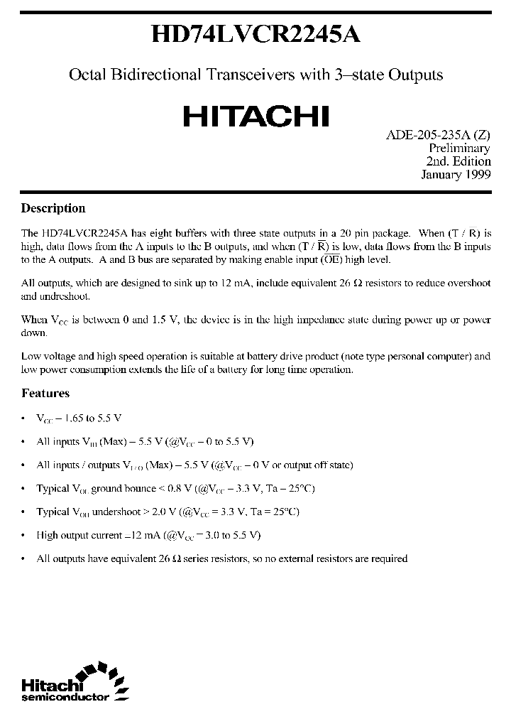 HD74LVCR2245A_156385.PDF Datasheet