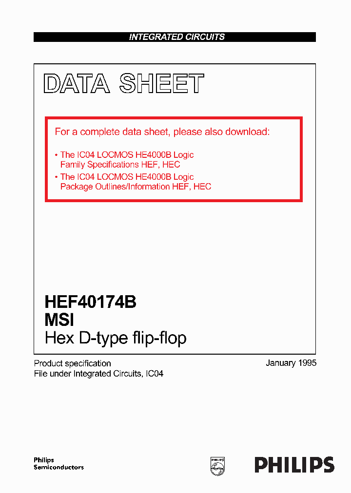 HEF40174B_105562.PDF Datasheet