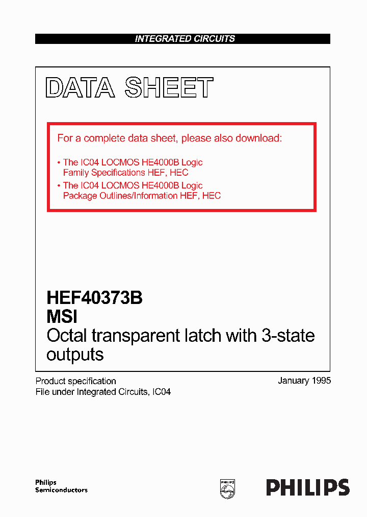 HEF40373_158630.PDF Datasheet