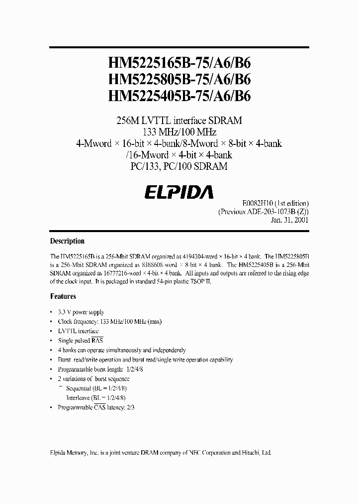 HM5225165B_40968.PDF Datasheet