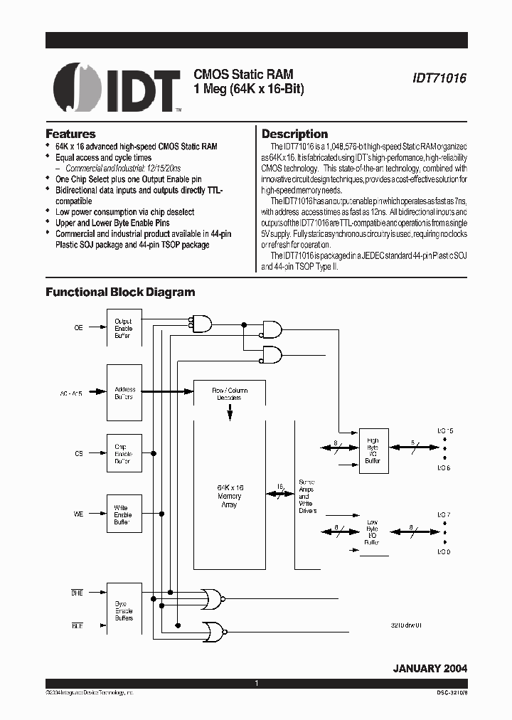 IDT71016_74177.PDF Datasheet