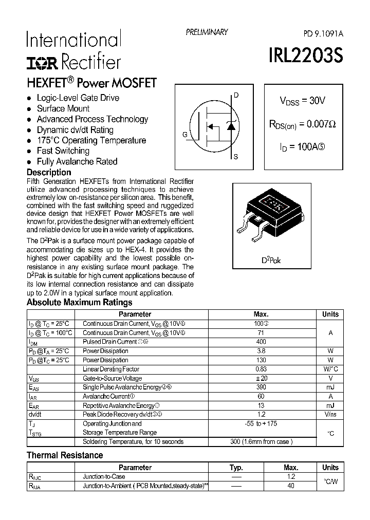 IRL2203S_194907.PDF Datasheet