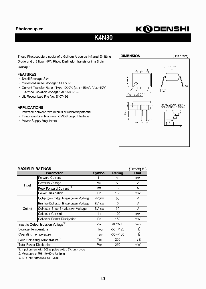 K4N30_190718.PDF Datasheet