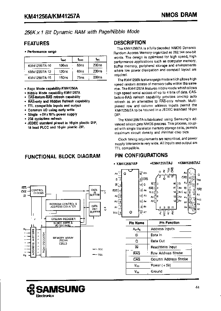 KM41256A_27067.PDF Datasheet