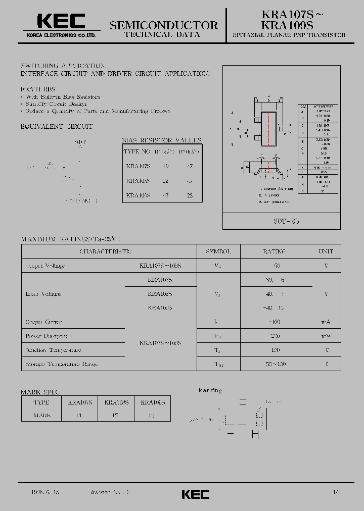 KRA109S_153536.PDF Datasheet