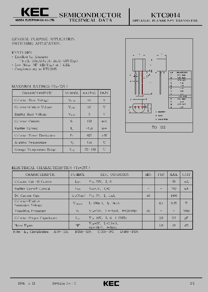 KTC9014_161566.PDF Datasheet