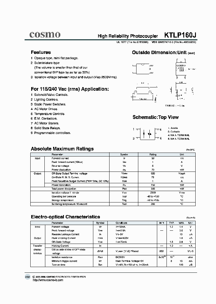 KTLP160J_178114.PDF Datasheet