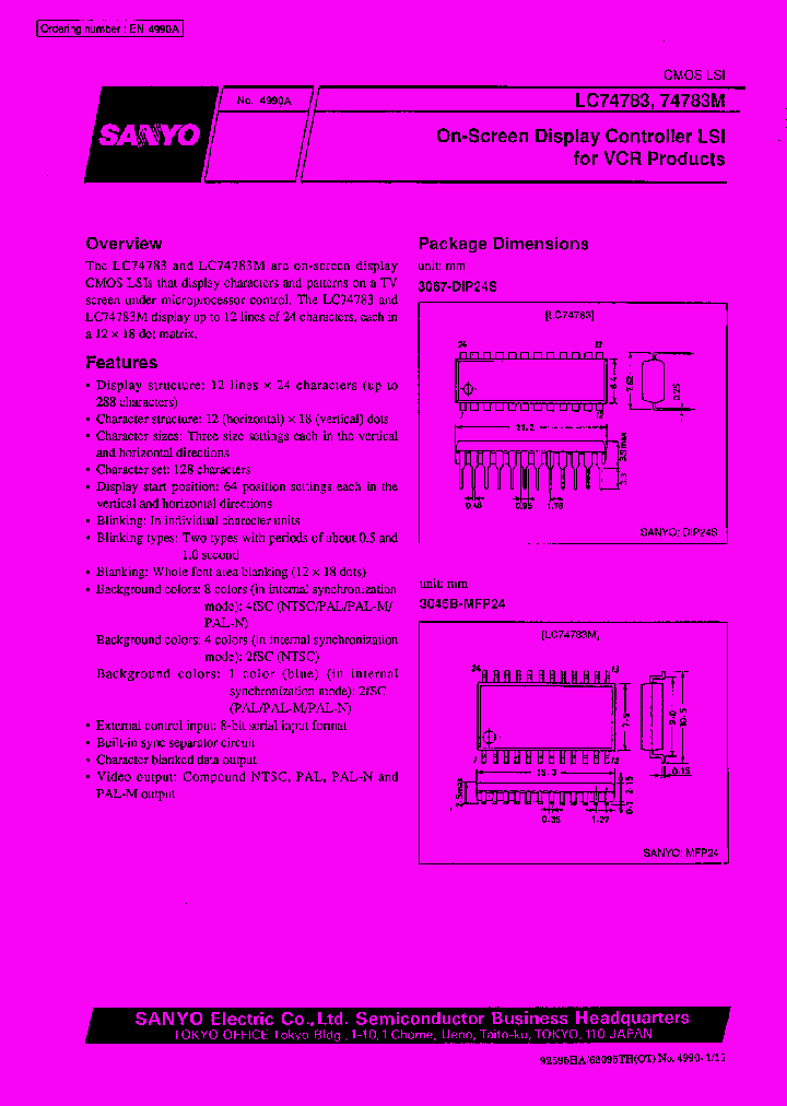 LC74783_98262.PDF Datasheet