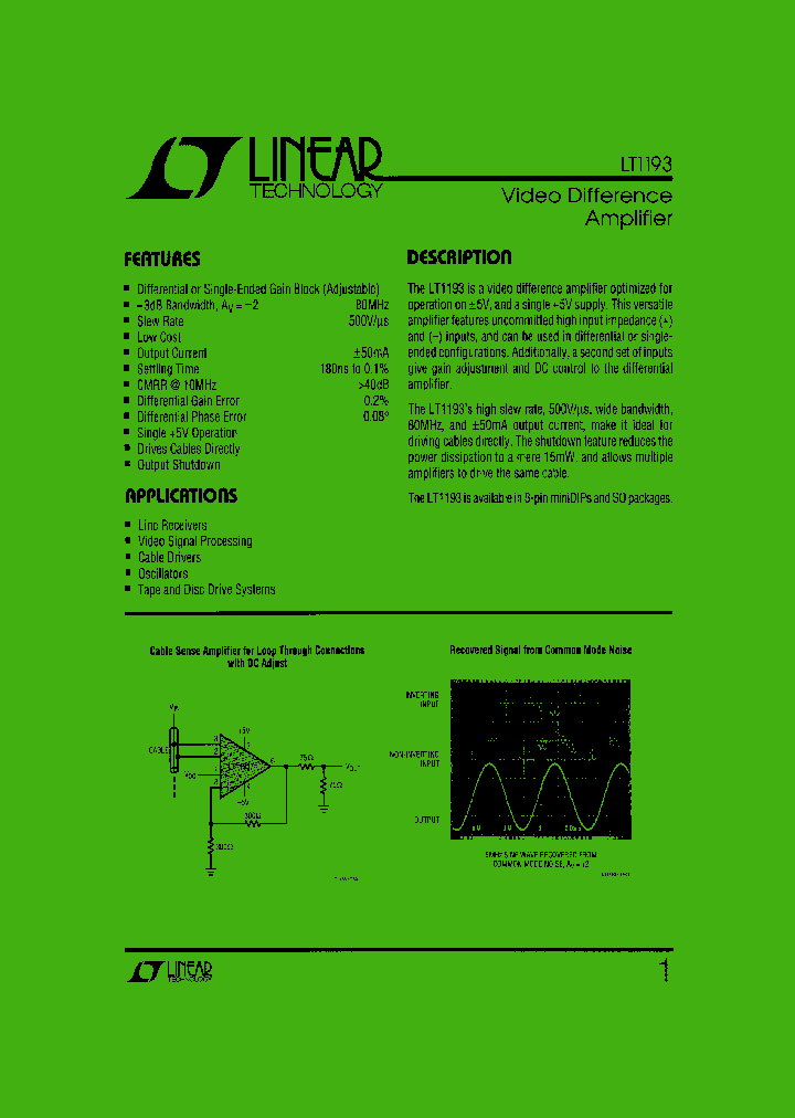 LT1193_75454.PDF Datasheet