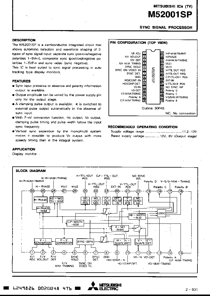 M52001SP_164922.PDF Datasheet