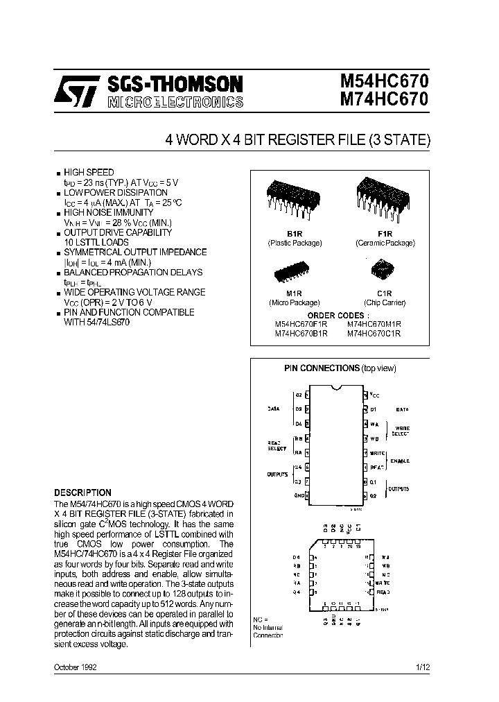 M54HC670_164465.PDF Datasheet