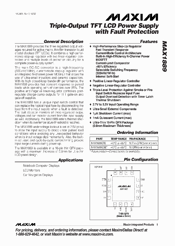 MAX188_109815.PDF Datasheet