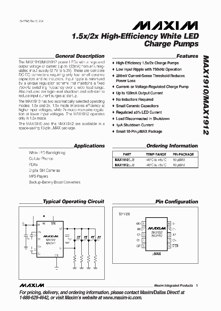 MAX1910_114562.PDF Datasheet