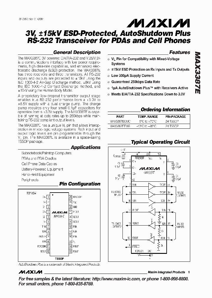 MAX3387_88608.PDF Datasheet