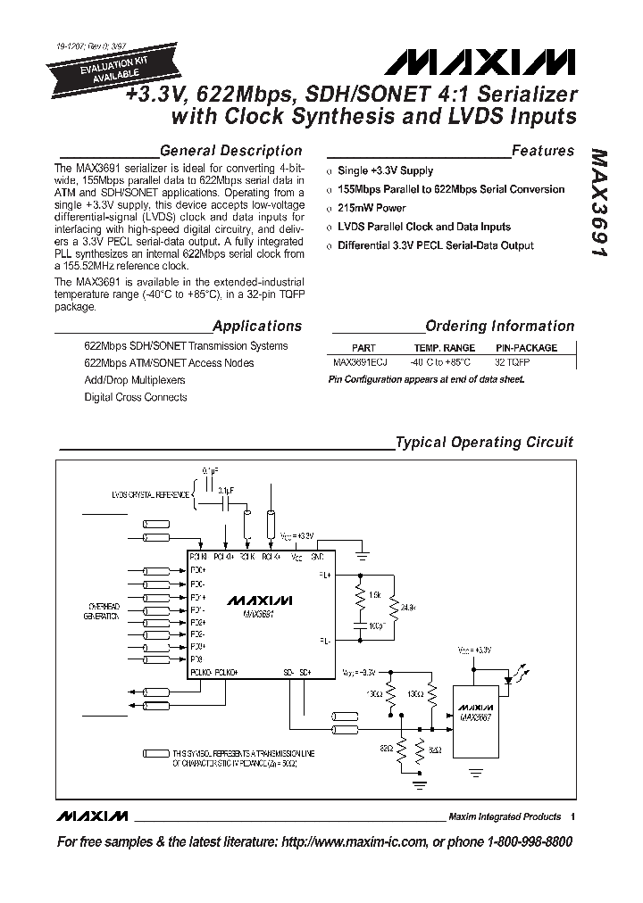 MAX3691_107809.PDF Datasheet