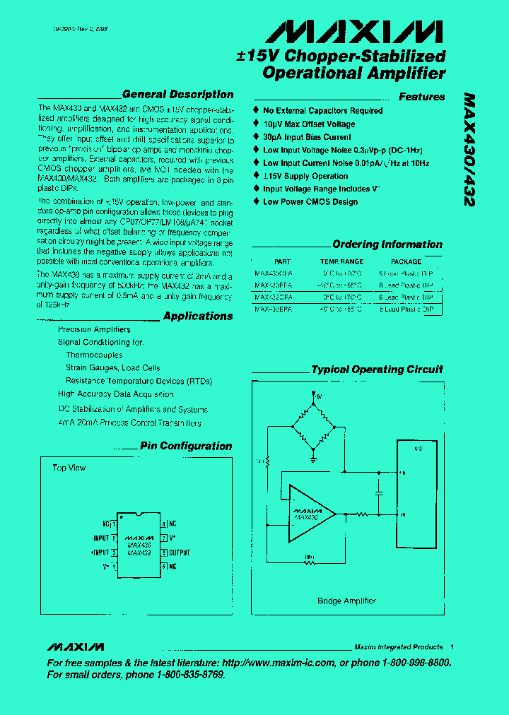MAX430_47380.PDF Datasheet