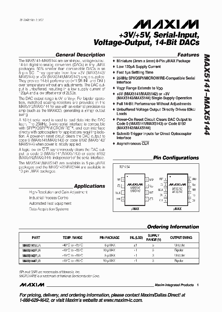 MAX5141_133707.PDF Datasheet