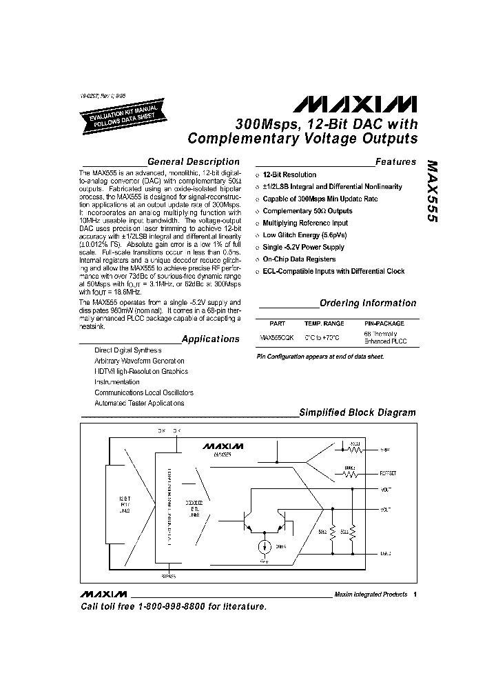 MAX555_119900.PDF Datasheet