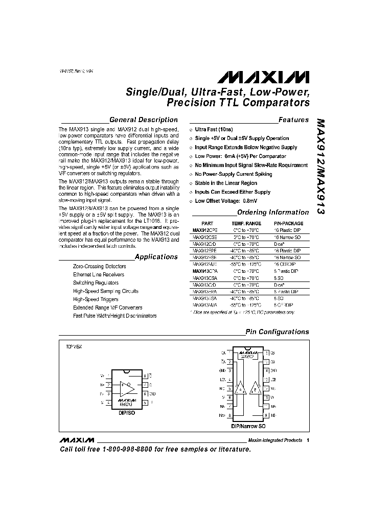 MAX913_48591.PDF Datasheet