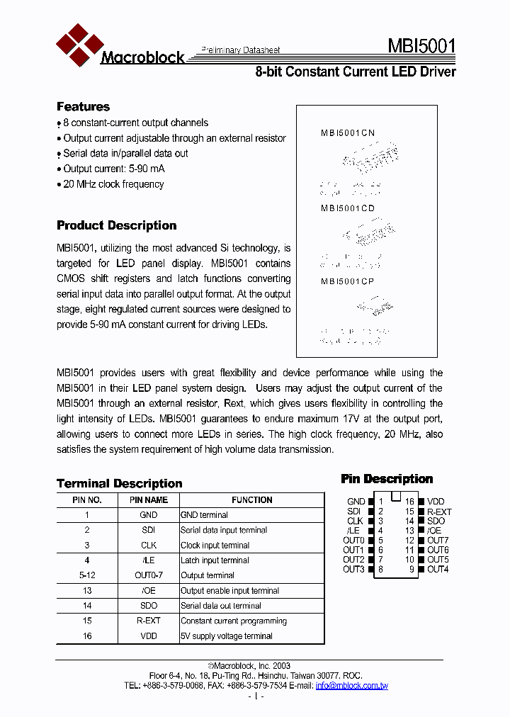 MBI5001CD_188920.PDF Datasheet