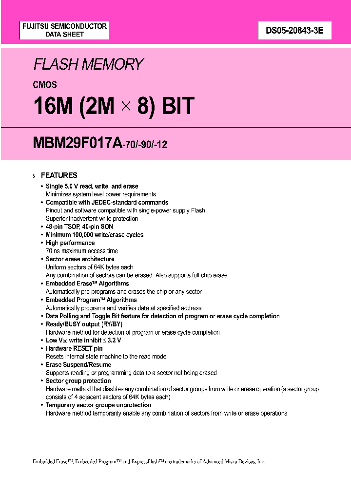 MBM29F017A_89079.PDF Datasheet