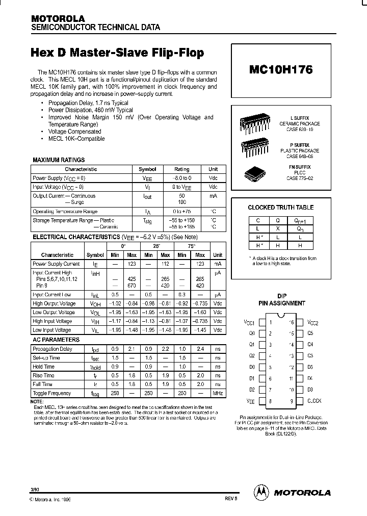 MC10H176_89833.PDF Datasheet