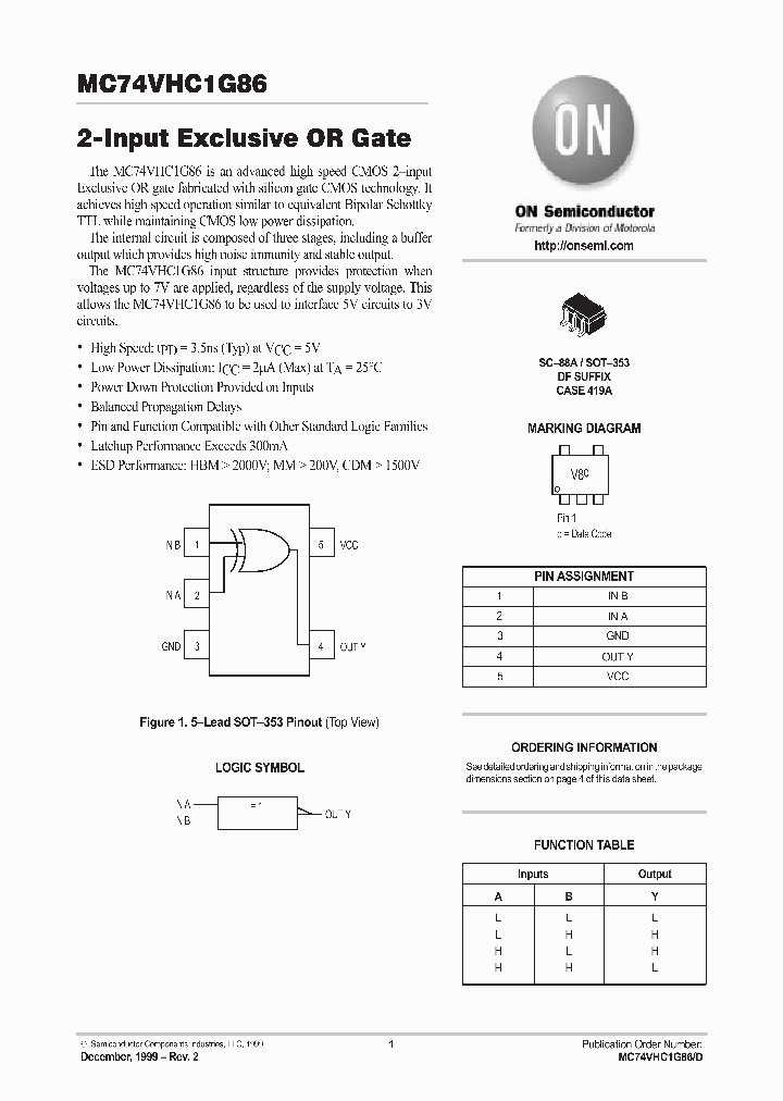 MC74VHC1G86_184888.PDF Datasheet