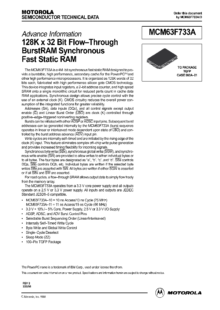 MCM63F733ATQ11_63970.PDF Datasheet
