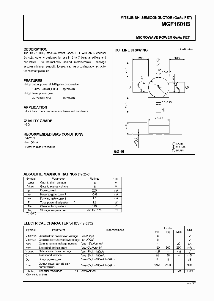 MGF1601B_180840.PDF Datasheet