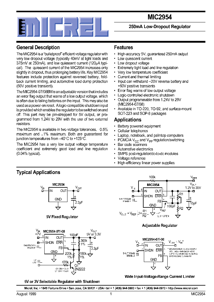 MIC2954_94575.PDF Datasheet