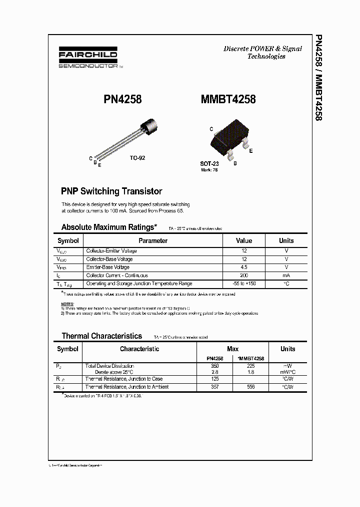 MMBT4258_72944.PDF Datasheet