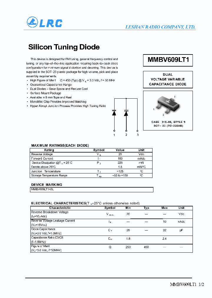 MMBV609_183617.PDF Datasheet