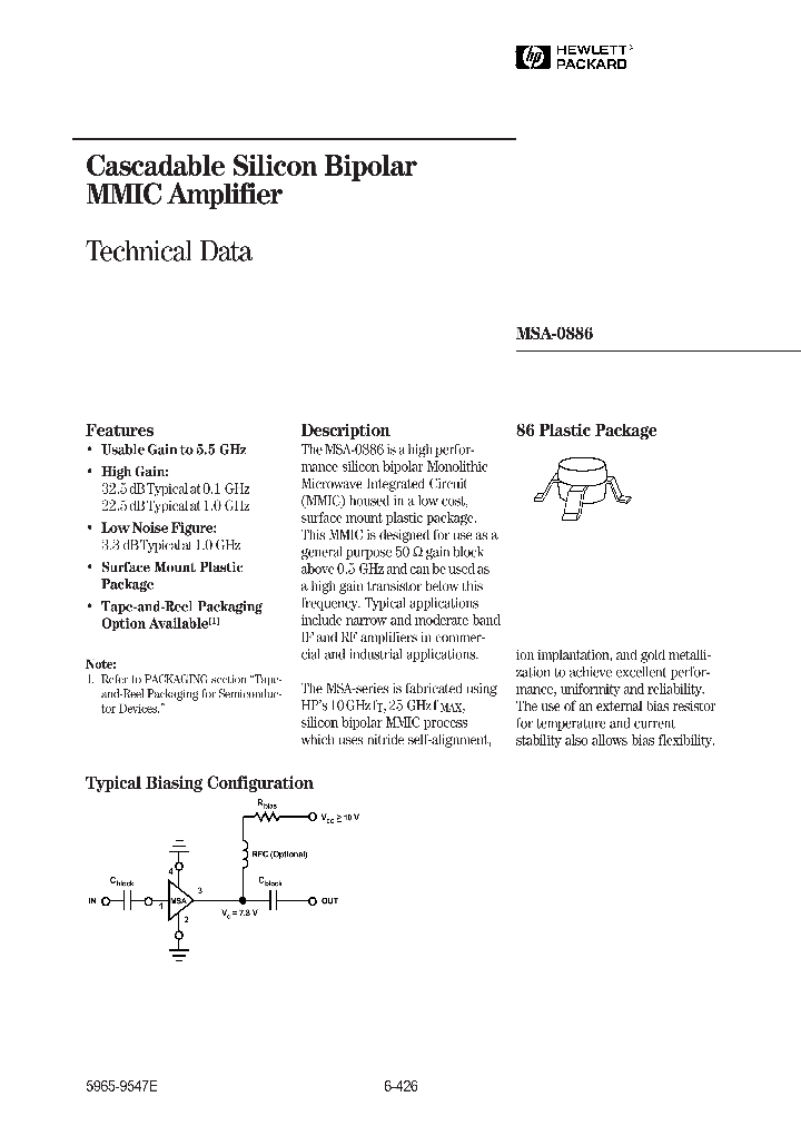 MSA-0886_102402.PDF Datasheet