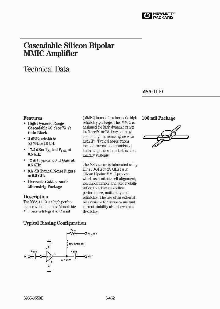 MSA-1110_143344.PDF Datasheet