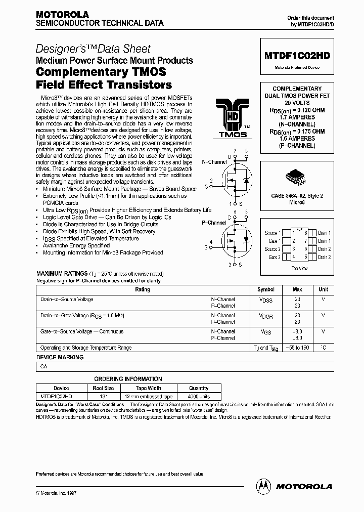 MTDF1C02HD_69530.PDF Datasheet