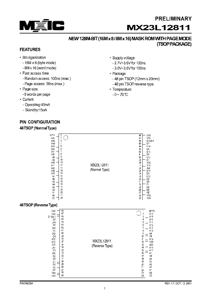 MX23L12811-1_168415.PDF Datasheet