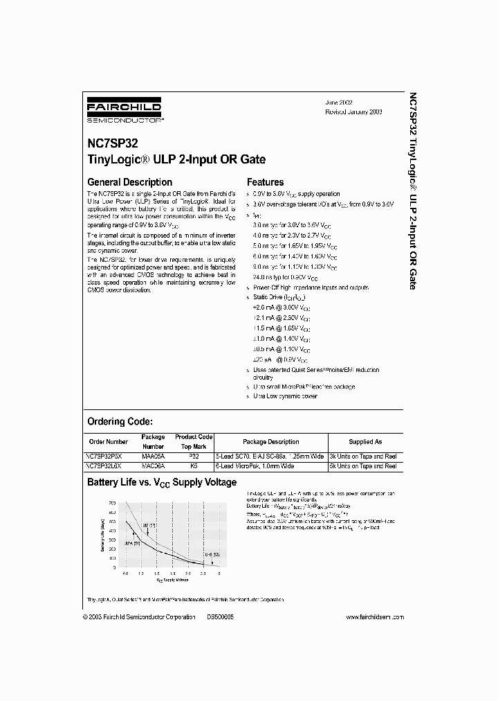 NC7SP32_193772.PDF Datasheet