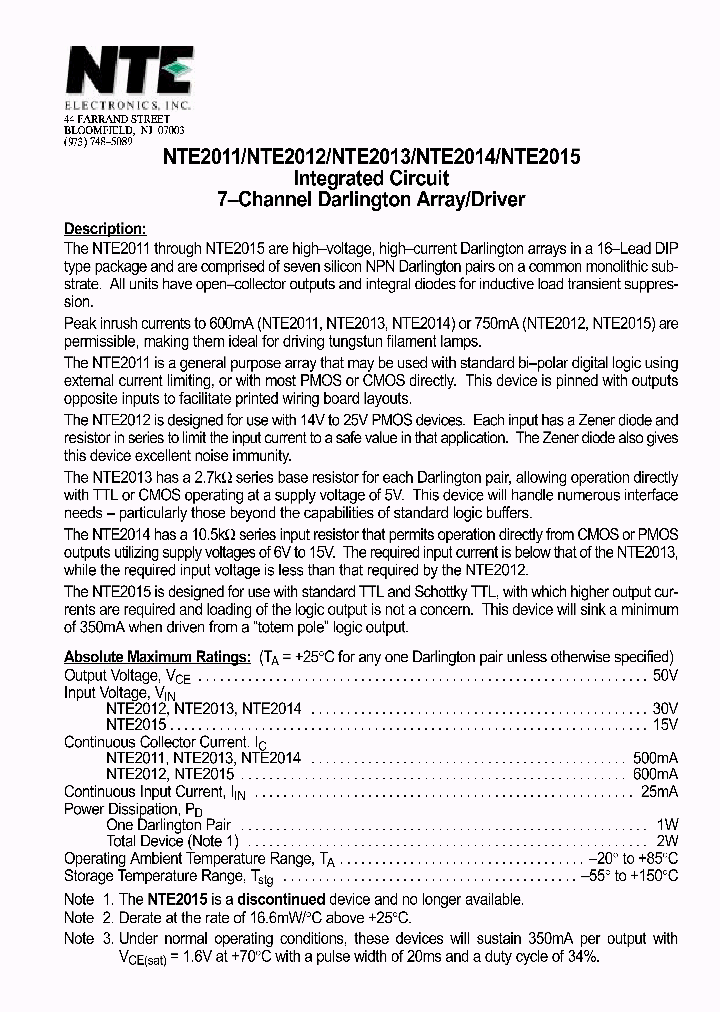 NTE2015_175880.PDF Datasheet