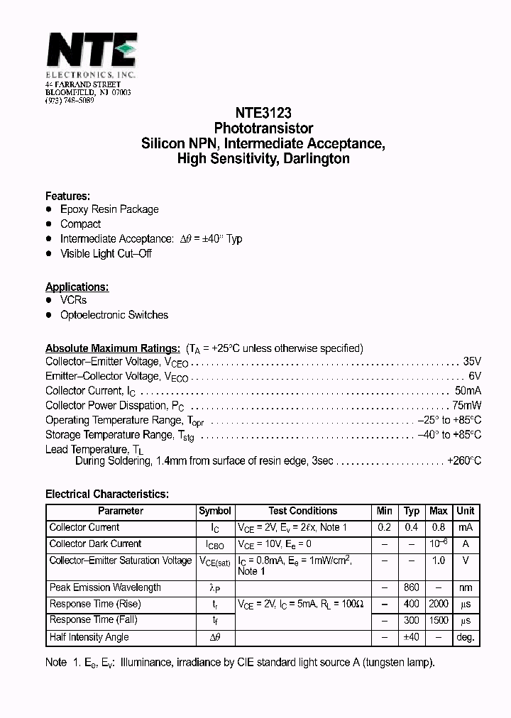 NTE3123_69924.PDF Datasheet