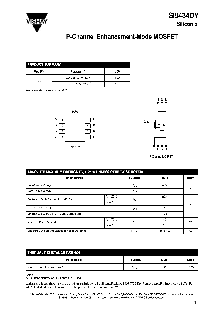 SI9434DY_11946.PDF Datasheet