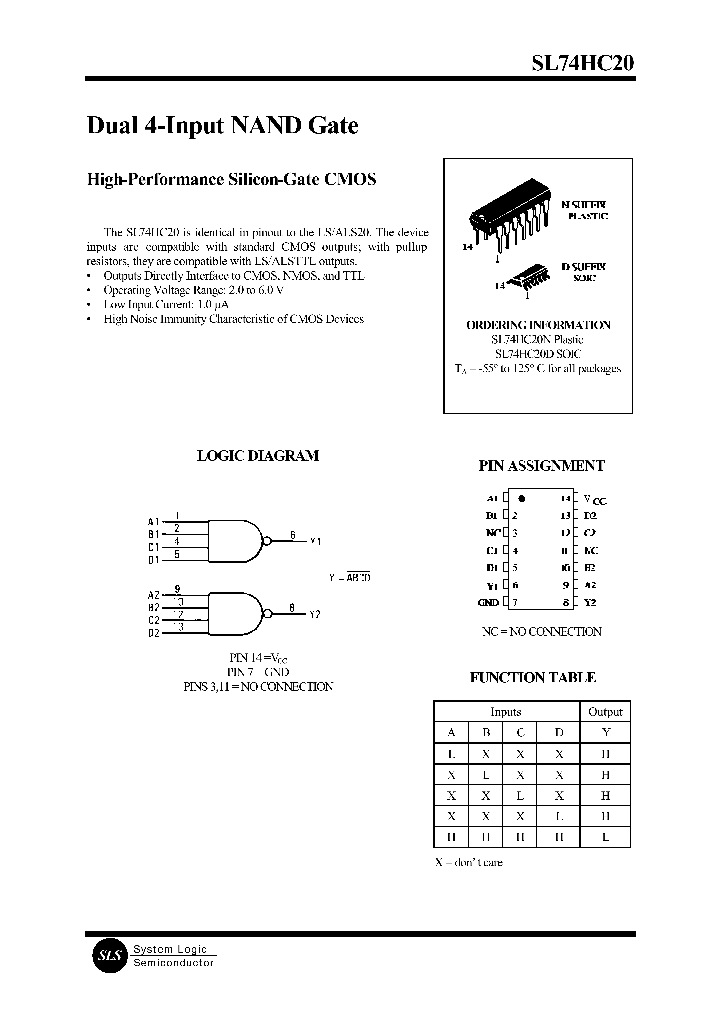 SL74HC20_169179.PDF Datasheet