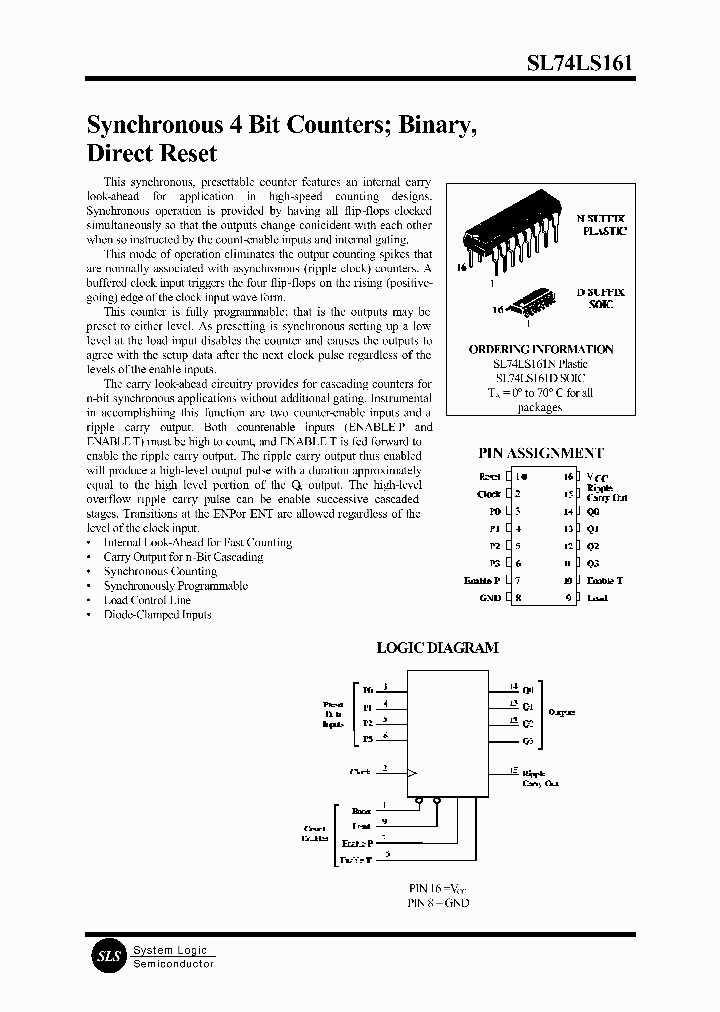 SL74LS161_161772.PDF Datasheet