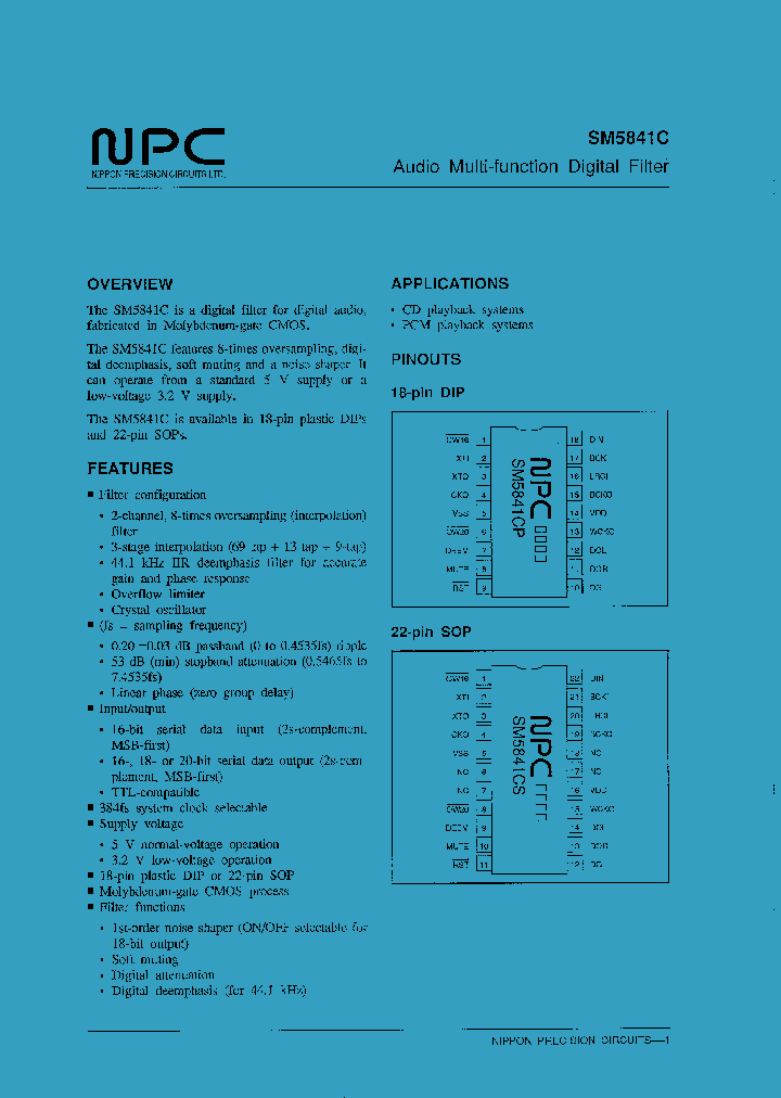 SM5841C_82007.PDF Datasheet