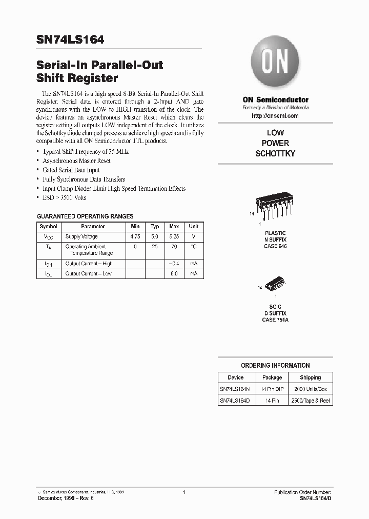 74LS164_78379.PDF Datasheet