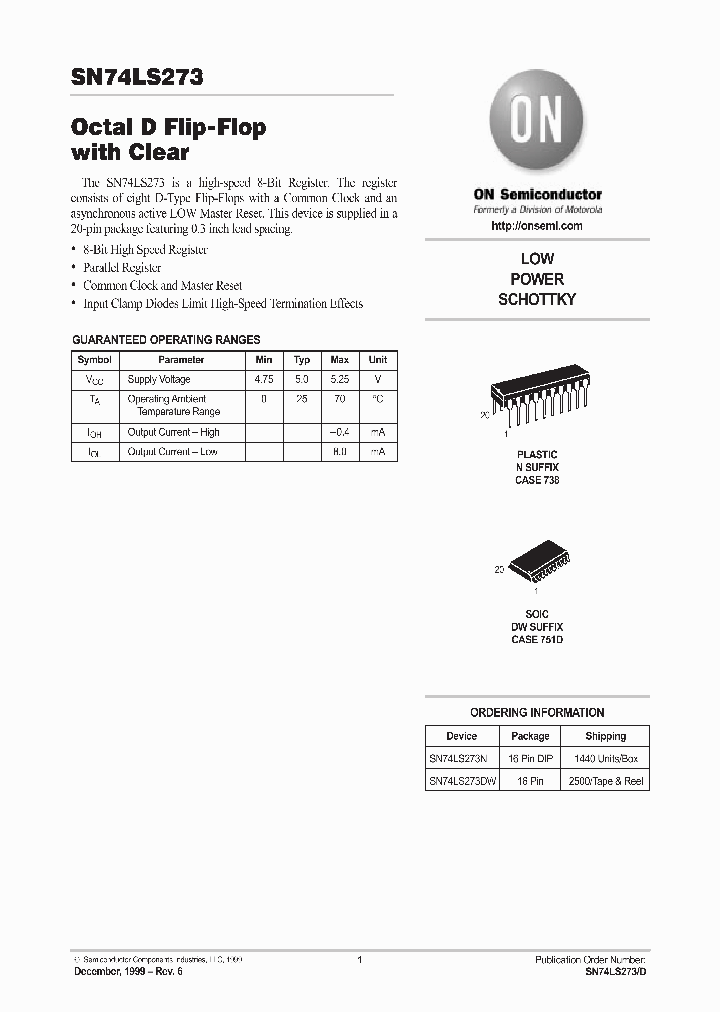 SN74LS273N_77177.PDF Datasheet
