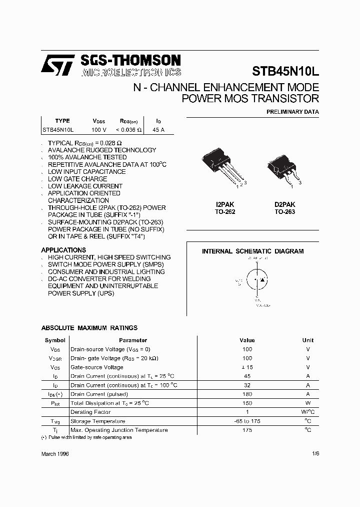 STB45N10L_71591.PDF Datasheet