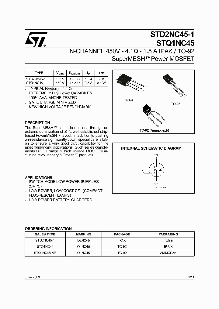 STD2NC45-1_82014.PDF Datasheet