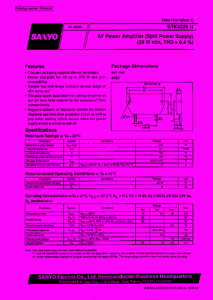 STK4028_108530.PDF Datasheet