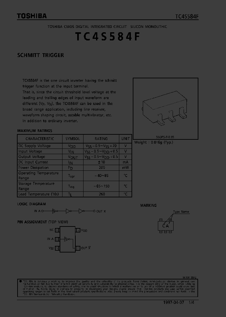 TC4S584_170330.PDF Datasheet