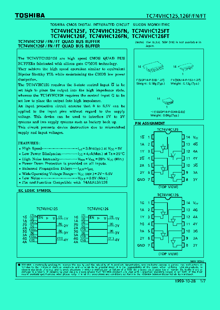 TC74VHC125_100378.PDF Datasheet